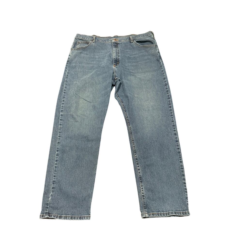 Wrangler Five Star Premium Denim Men's Blue Relaxed Fit Flex Jeans Size 40x30